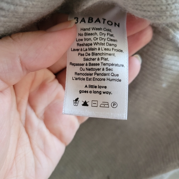 BABATON ARITZIA | Gray Long Sleeve Wool Top - Picture 6 of 8